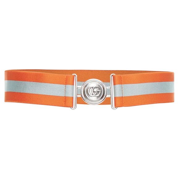Gucci fabric webbing GG logo buckle elastic belt - Picture 1 of 6